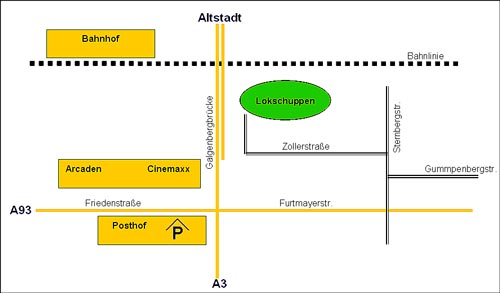 Anfahrtsskizze zur music academy